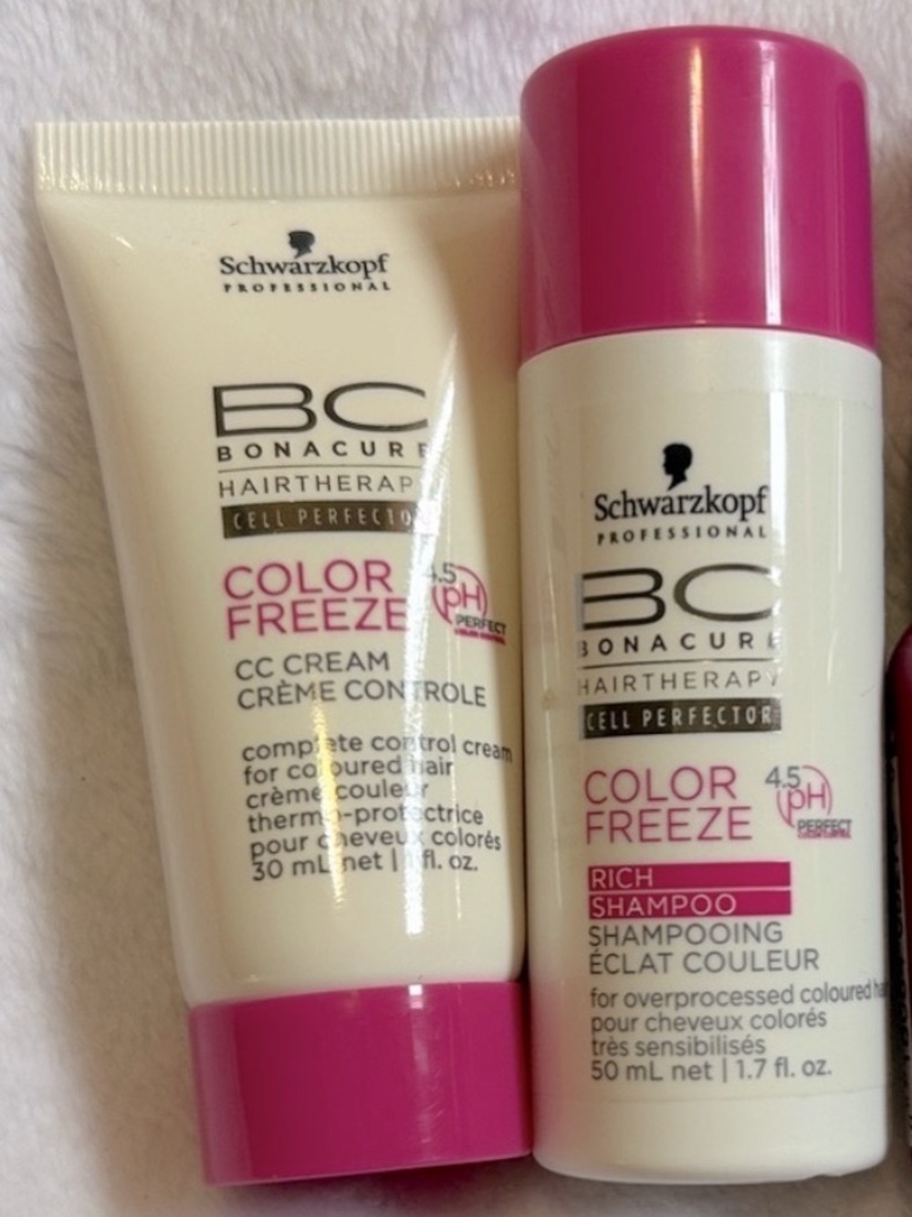🩵3/$20🩵 Schwarzkopf color control Haircare Travel Size Set - Pink and Red
